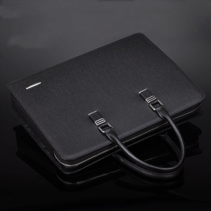 Maletín de negocios con cerradura de combinación y múltiples compartimentos para hombre