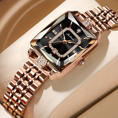 Reloj de mujer resistente al agua, de alta gama y moderno, combinable con todo.