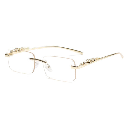 Gafas de sol cuadradas sencillas sin marco para hombre y mujer
