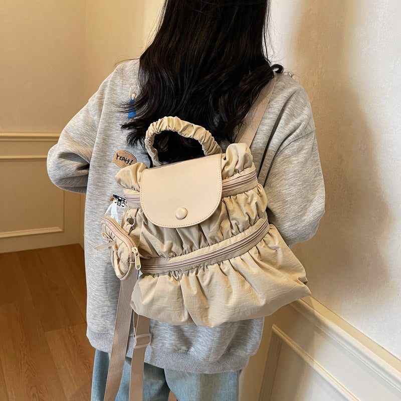 Pleated Backpack