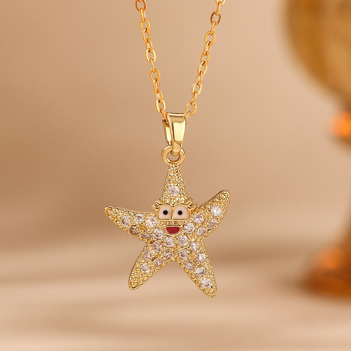 Ocean Series Starfish Necklace Accessories Women's Design Sense