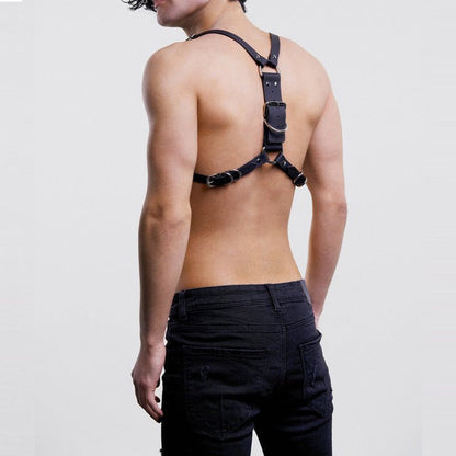 Fierce Men's Bound Leather Back Led Shapewear Toys - BAGMODA