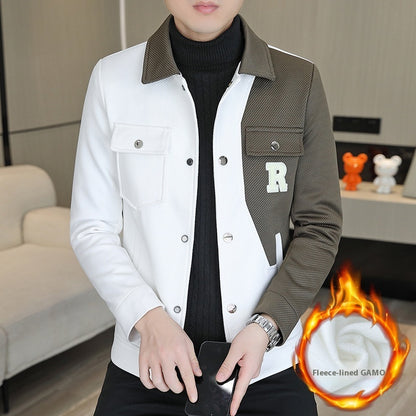 Top moderno con personalidad irregular y costuras para hombre