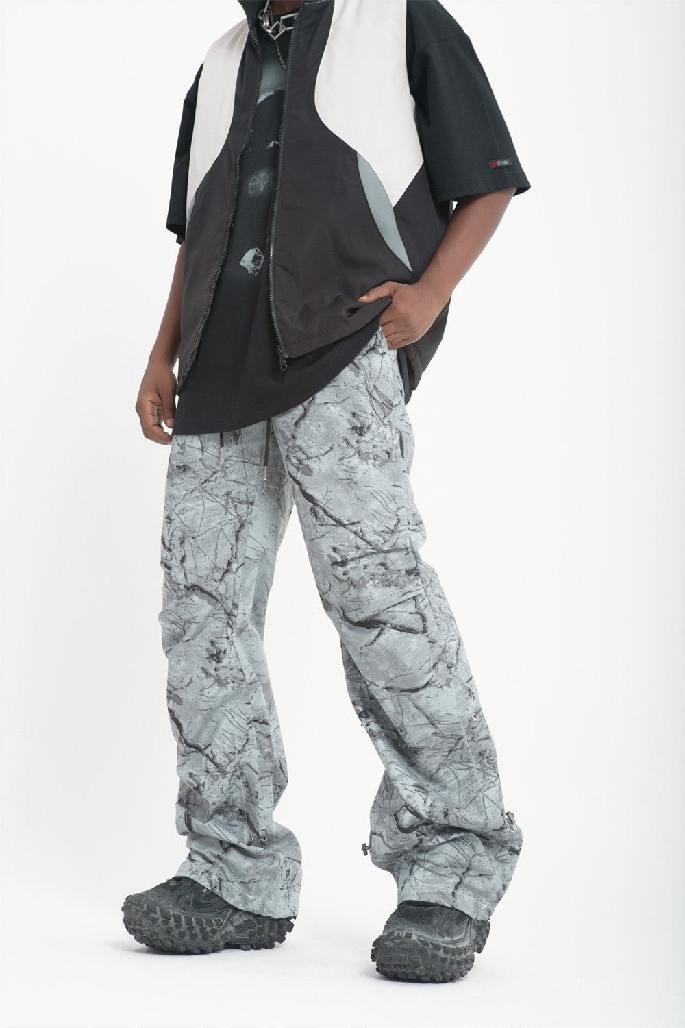 Splash Ink Tie - dye Camouflage Casual Pants Men - BAGMODA