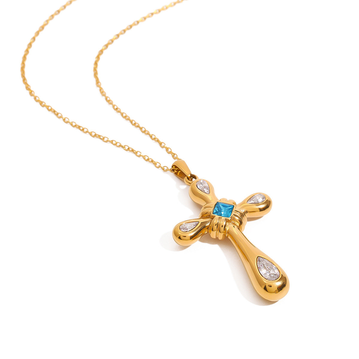 Zircon Titanium Steel Necklace Light Luxury High-grade Jewelry