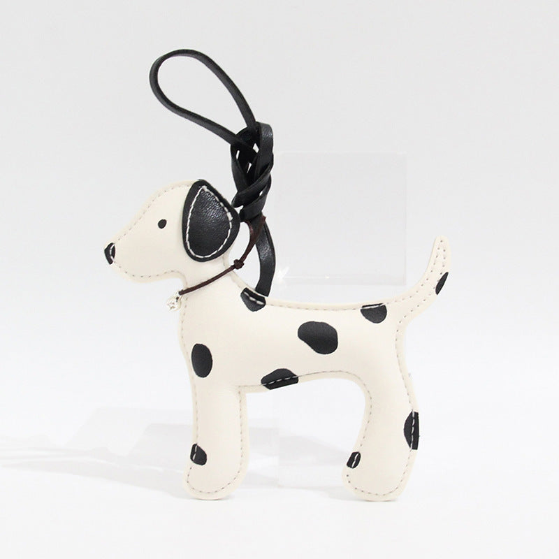 Cute Spotted Puppy Leather Pendant Pu Leather