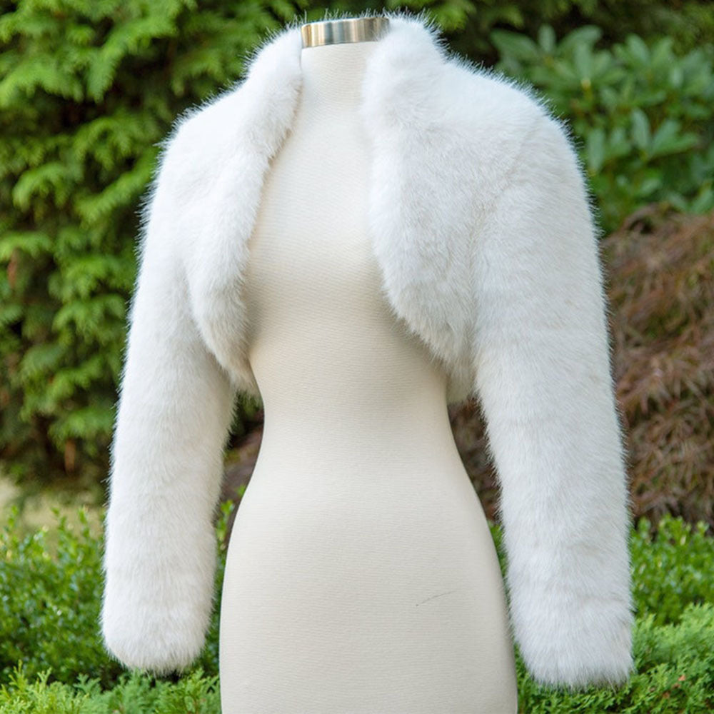 Fashion Casual Women's Fur Coat Short