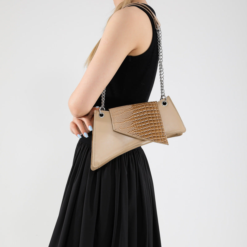 Fashionable Square Leather Pouch