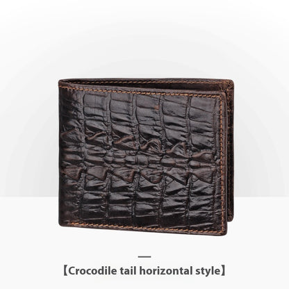 Personalisierte Retro-Handgemachte geprägte Lederbrieftasche für Männer
