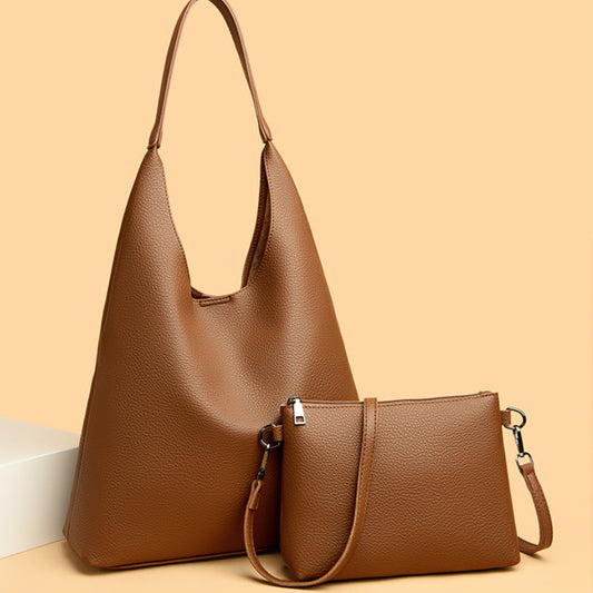 Bolso bandolera retro de cuero suave para debajo del brazo
