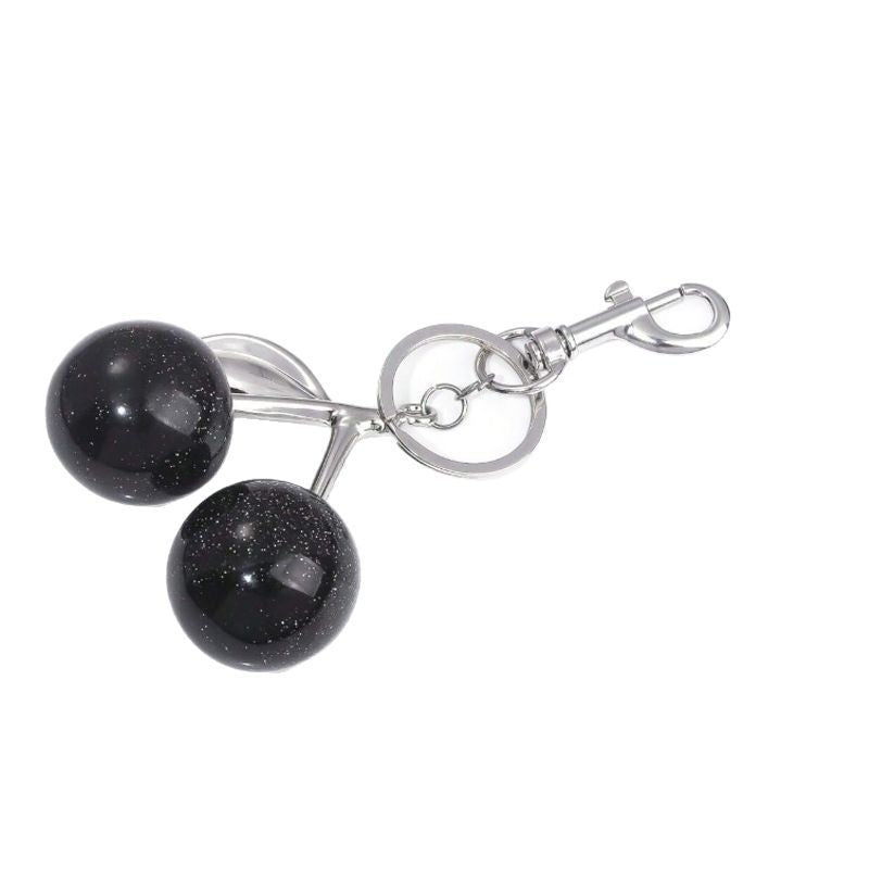 Creative Pearl Resin Cherry Keychain