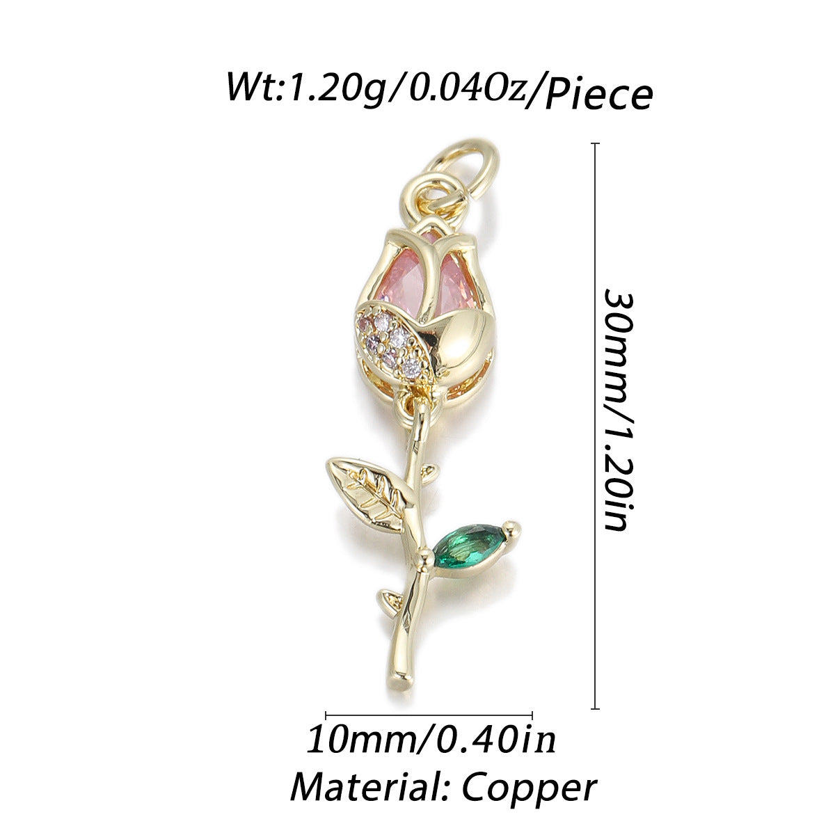 Drop Oil Bow Sunflower Pendant Diy Bracelet Necklace