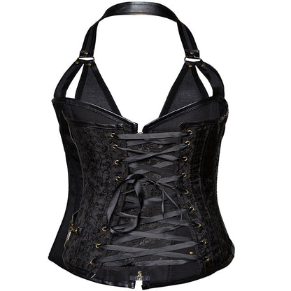 Minimalistische Steampunk-Gothic-Hals-Shapewear für Damen
