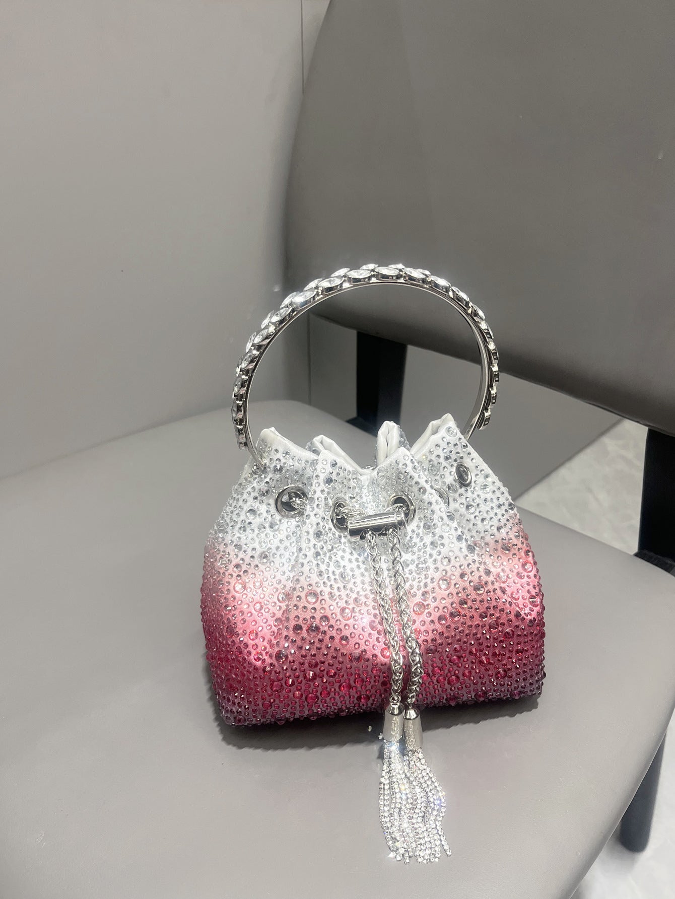 Drawstring Rhinestone Women's Bag