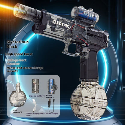 Pistola de agua eléctrica Fire Rat, luz fría, totalmente automática, juguete de verano, deportes, entretenimiento, regalos para niños, AC223