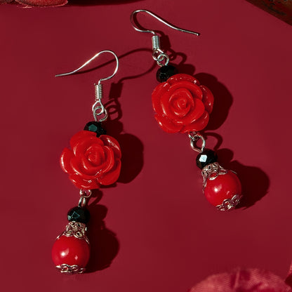 Pendientes de mariposa con incrustaciones de diamantes de imitación y plata de moda