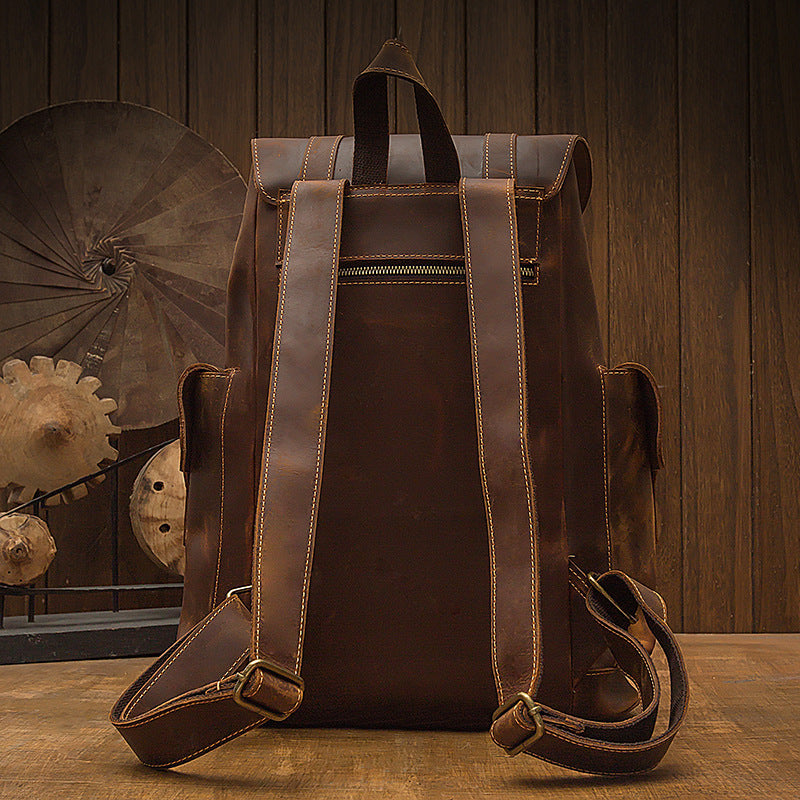 Timberwolf Retro Leather Backpack
