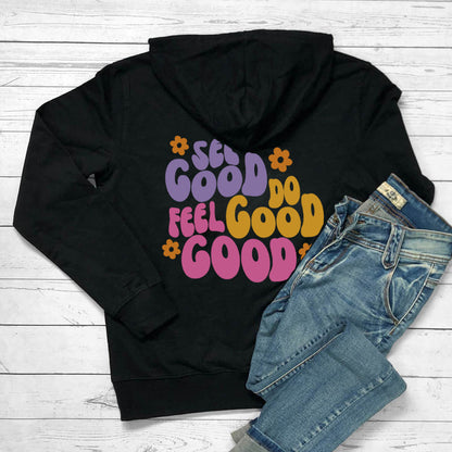 Sudadera con capucha de algodón informal para mujer de moda