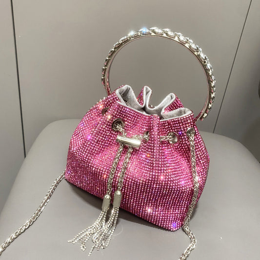 Shiny Diamond Bucket bag