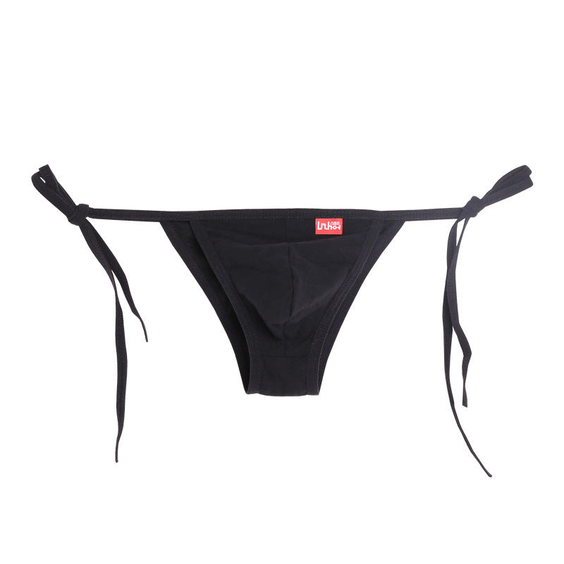 Sports Inspired Bulging Bag Thin Strap Sexy Cotton Underwear