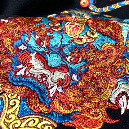 Strapazierfähige bestickte Herrenjacke im chinesischen Stil