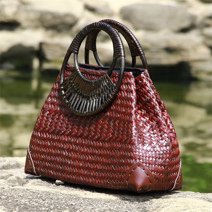Bolso de paja para mujer