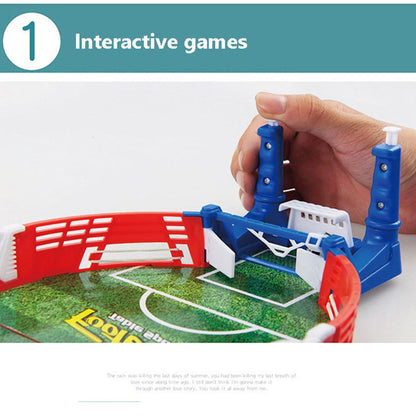 Juego de mesa de fútbol en miniatura para niños, juego de mesa portátil para deportes al aire libre, educativo, pelota de juego