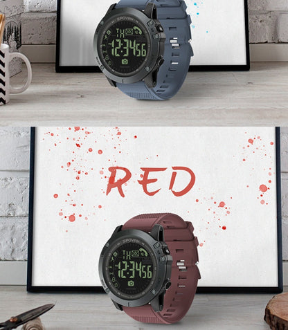 Reloj electrónico redondo resistente al agua con contador de pasos y llamadas para deportes de fitness