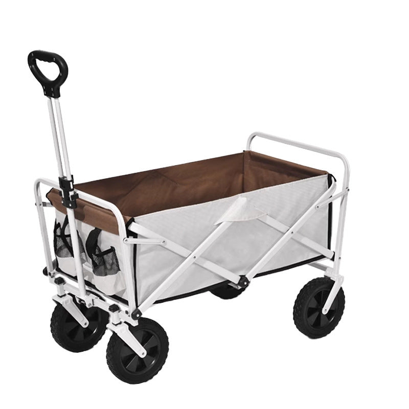 Outdoor Camper Picnic Car Household Foldable Four-wheel Luggage Trolley Portable Fishing Lever Car
