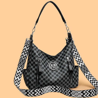 Bolso bandolera con estampado retro