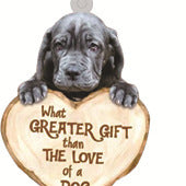Love Dog Acrylic Key Ring Pendant