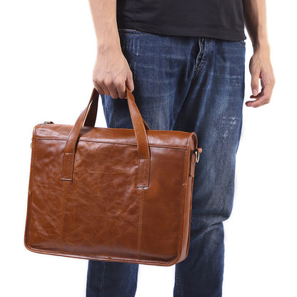 Herren-Aktentasche aus Leder