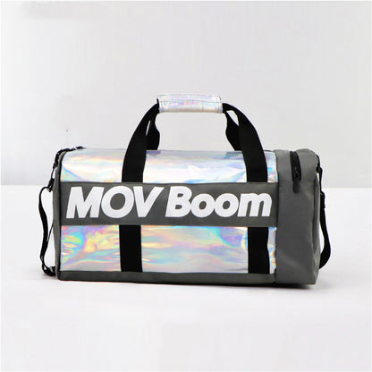 Bolsa de yoga para entrenamiento deportivo, bolsa de gimnasio de cuero sintético con láser