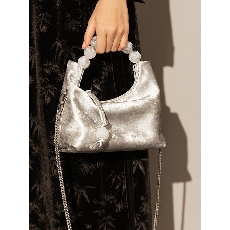 Pearl Chain Crossbody Bag