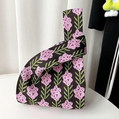Bolso de hombro de punto especial