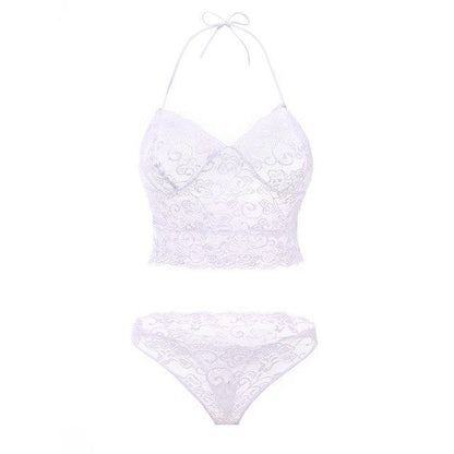 Nueva lencería erótica Conjunto de pijama con perspectiva sexy Lencería de encaje con tirantes 