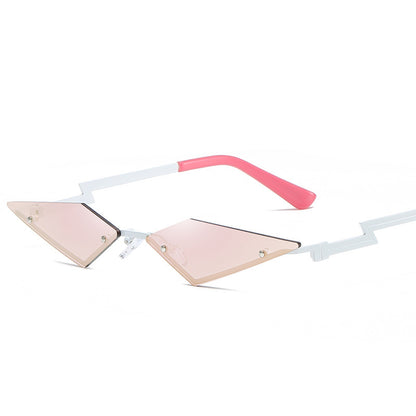 Modische randlose Sonnenbrille für Damen