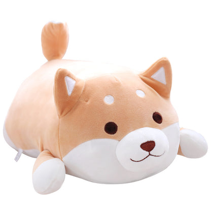 Peluche de perro Shiba Inu gordo de 36 cm y 55 cm, suave y kawaii, con dibujos animados, regalo ideal para niños y bebés.