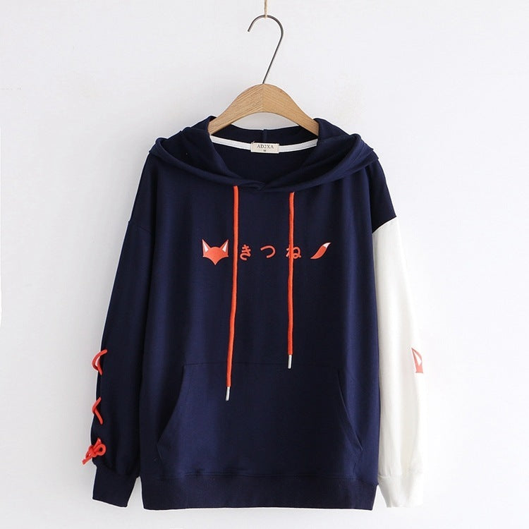 Printed Hooded Sweatshirt Hoodie