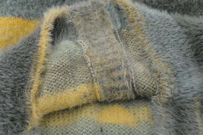 Fashionable Knitted Men's Sweater Coat