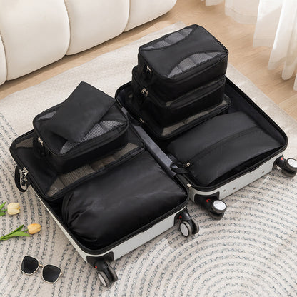 Juego de almacenamiento comprimido para viajes, carpetas organizadoras de equipaje, bolsa de almacenamiento de gran capacidad para viajes de negocios