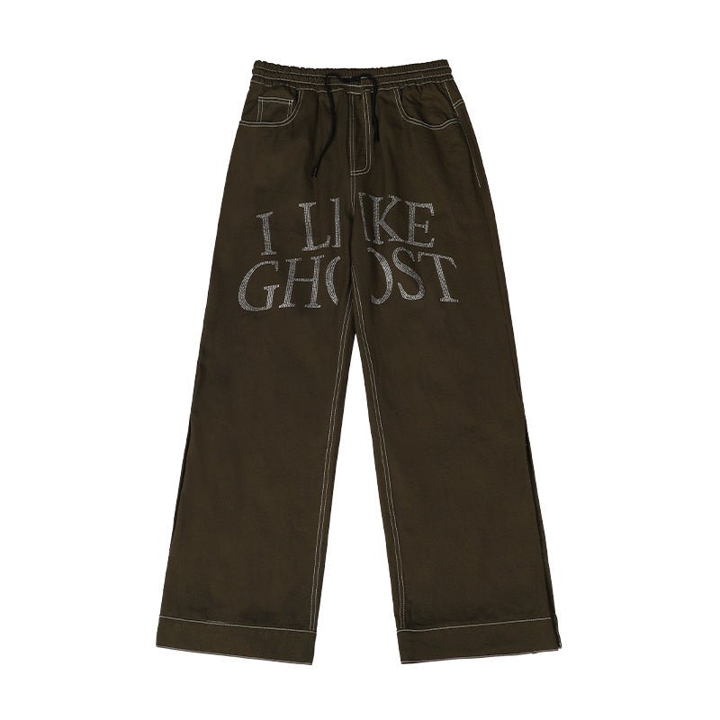 Retro Flared Trousers Men And Women Hip Hop Hipster Casual Pants - BAGMODA