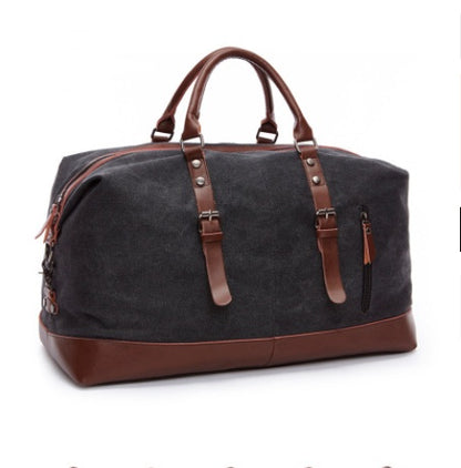 Bolso de lona retro, bolso de viaje, tendencia de moda masculina, gran capacidad, bolso de equipaje de viaje de corta distancia, bolso de hombro para hombre