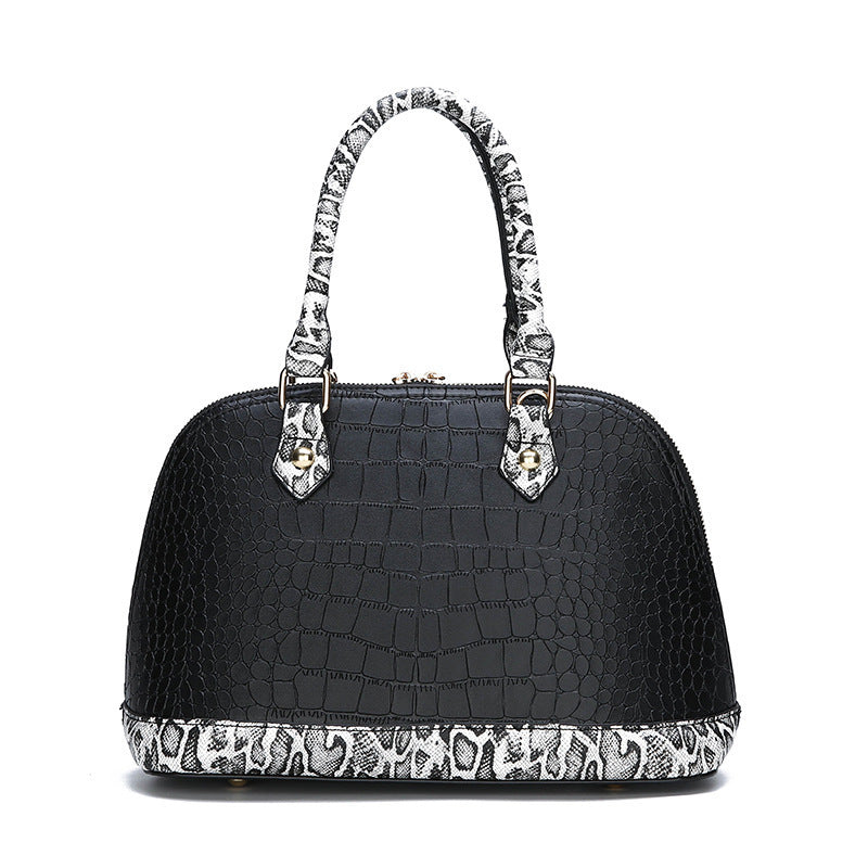 Snakeskin Fashion Portable Straddle Shell Bag Lady's Bag