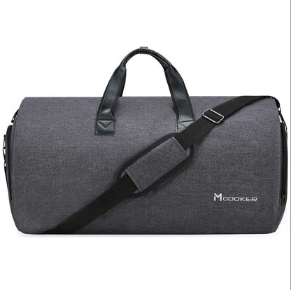 Bolsa de lona con correa y múltiples bolsillos