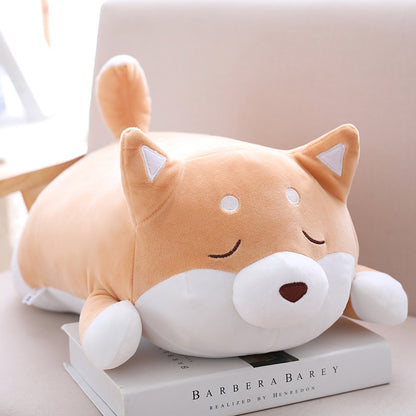 Peluche de perro Shiba Inu gordo de 36 cm y 55 cm, suave y kawaii, con dibujos animados, regalo ideal para niños y bebés.