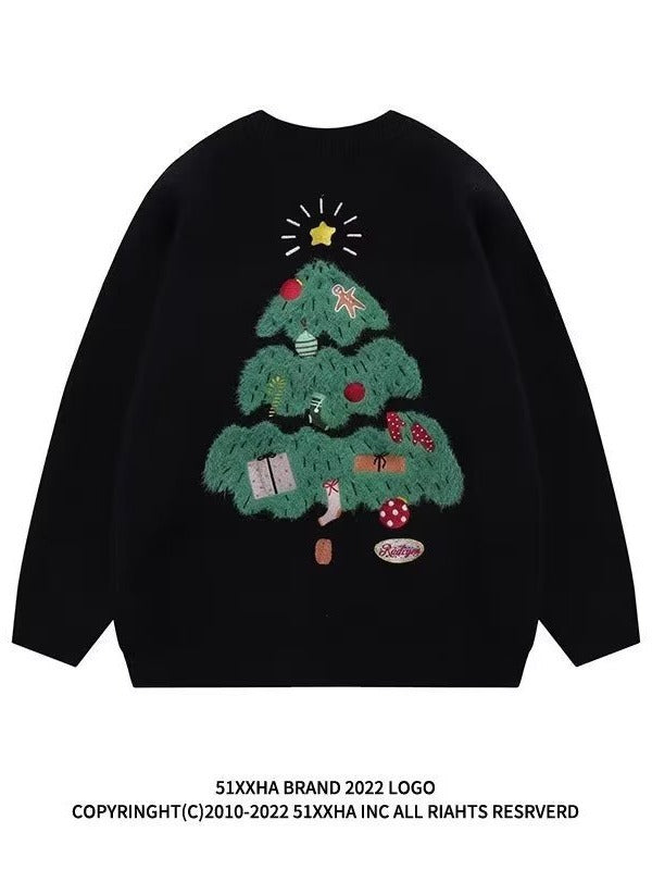 Christmas Design Sense Autumn And Winter Loose Couple Knitwear Sweater