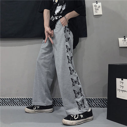 Harajuku Style Bedruckte lockere Freizeithose für Damen