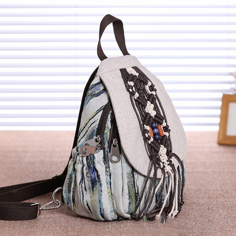 Chinese style retro travel backpack