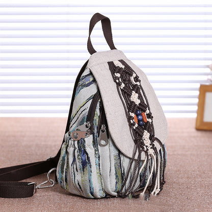 Mochila de viaje retro